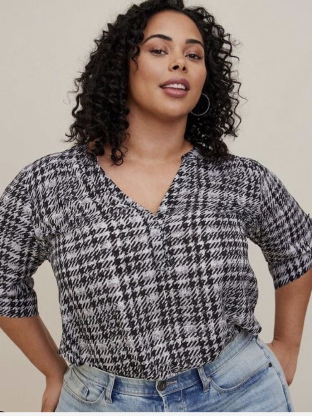 NWOT torrid Harper Georgette 3/4 Length Sleeve
